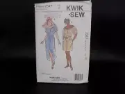 KWIK SEW #2347 - LADIES TWO STYLE COUNTRY PEASANT DRESS PATTERN XS-XL FF