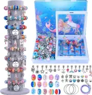 Charm Bracelet Making Kit,Unicorn Mermaid Crafts Gifts Set Jewelry Making Kit