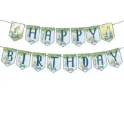 Peter Rabbit PERSONALISED Banner Bunting Flag. Party Supplies Lolly Bags Cake