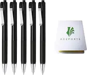 ZEBRA bLen U 0.7mm Ballpoint Pen Black 5 Pack, Sticky Notes Set