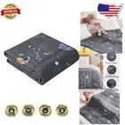 Cooling Weighted Blanket for Kids 50"x60" - 10lbs Soft Grey for Peaceful Sleep
