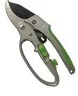 Saxon Ratchet Pruner Carbon Steel Blade With Soft Grip Handle Garden Tool
