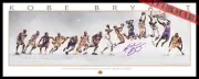 KOBE BRYANT SIGNED LA LAKERS NBA SLAM DUNK TIME LINE - FRAMED LITHOGRAPH