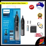 PHILIPS Nose Ear Eyebrow Hair Trimmer Shaver Washable No Pulling No Cut Portable