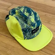 Oakley Hat Cap Mens Neon Yellow Latch 5 Panel Hawaiian Floral Casual Adult BNWT