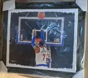 CARMELO ANTHONY NY KNICKS FRAMED CANVAS PICTURE NBA BASKETBALL STEINER SPORTS
