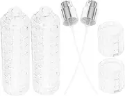 Cabilock Refillable Bitters Sprayer 2pcs Glass Mini Spray Bottles Perfume Atomizer for Travel