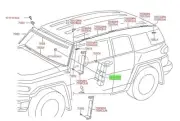Genuine Toyota Fj Cruiser (07-14) Garnish, Front Qtr Panel (Right) 61110-35010 !