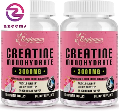 Creatine Monohydrate for Women, Creatine Supplement 3000Mg, with Hydrolyzed Coll