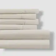 Ienjoy Home Ivory Style Simplified Soft Microfiber 6-Piece Queen Sheet Set