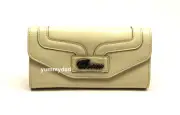 OROTON CATCH SLIM CLUTCH PATENT LEATHER WALLET IN CLOUD CREAM BNIB