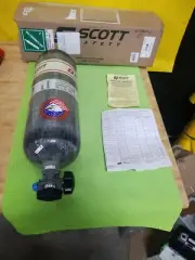 Scott Safety SCBA Cylinder 4500 psi Carbon Fiber Gray 804723-01 5EET0