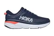 Hoka One One Women's Bondi 7 Running Shoe (Black Iris/Ballad Blue)