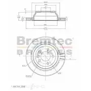 Bremtec Euro-Line GeoZinc Coated Brake Rotor - BDR16800EL
