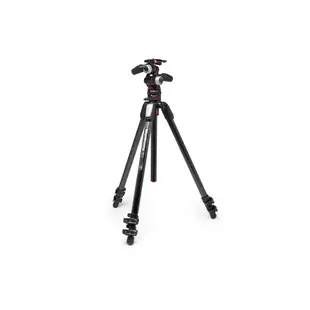 Manfrotto 全新055碳纖維三節腳架套組(含三向雲台及靈動快拆系統)