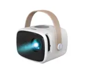 Mini White Portable Projector, 800x480 Blaupunkt, 1080P FHD