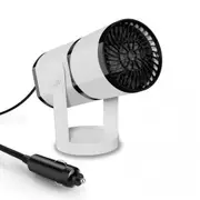 2-in-1 Portable Fans with Heating and Cooling Function, 3-Socket Plug Cigarette Lighter,360 Degree Rotatable Defroster