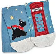 [RADLEY] London Festive Dog - 1 Pack Dog Socks, Boathouse, 8