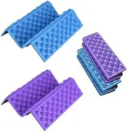 QOOWFEANIG Mini Waterproof Folding Mat Foam Sitting Pad, 2Pc Lightweight Camping Seat Cushion for Hiking Backpacking, Portable Outdoor Foldable Sit Pad, Non-Slip Foam Mat for Picnic