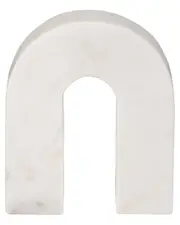Sagebrook Home Marble 6in Horseshoe Tabletop Accent