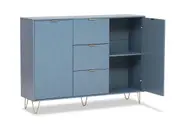 DORSEY Blue Slate 3 Drawer 2 Door Buffet
