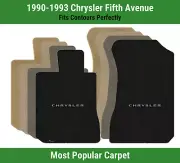 Lloyd Ultimat Front Mats for '90-93 Fifth Avenue w/Silver on Black Chrysler