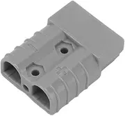 50A 600V Dual Pole Power Supply Plug Connector, ABS Material, Suitable for Solar Panel, Dual Battery System, and Four Wheel Drive, Portable Design, Assembly From Left to (Grey)