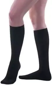 Allegro Athletic CoolMax Compression Socks Large (Black) 20-30mmHg