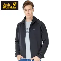 在飛比找momo購物網優惠-【Jack wolfskin 飛狼】男 夾棉連帽保暖外套(黑