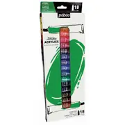 18pc Pebeo Studio Acrylic Paints Set 12ml Creative Art and Craft Painting Kit