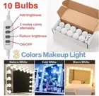 10PCS LED Make up Mirror Light Bulbs USB Hollywood Vanity Makeup Mirror Lights B