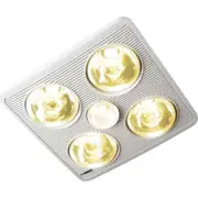 IXL Premium Silhouette 3 in 1 Bathroom Tastic 4 x 375W Heat Lamps + Exhaust
