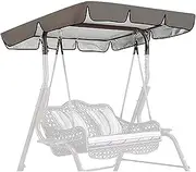 Swing Canopy Replacement 2 Seater 210D Waterproof Oxford Cloth Outdoor Swing Cover Replacement All Weather Protection Sunproof Chair Patio/Lawn/Garden