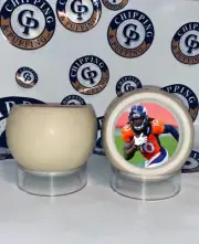 Custom "JERRY JEUDY" Auto Cue Ball Shot Glass - Hollowed Cue Ball
