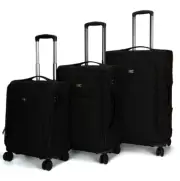 Swiss Travel luggage suitcase 360" wheel Lightweight 3PCS Set SN17306 Soft Case