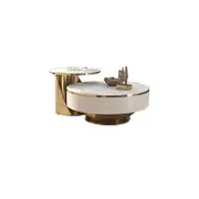 Berkley Nesting Coffee Table Set/Glossy Ceramic top/ Modern