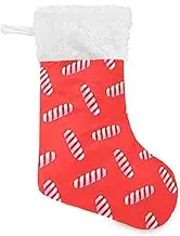 Amooorous Merry Christmas (84) Stocking for Christmas Holiday time Stocking with Plush Cuff Xmas Stockings Rustic Christmas Decor for Stairs Farmhouse Farm
