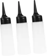 Beaupretty 3pcs Hair Dye Bottles Refillable Squeeze Containers for Salon Use Easy Application for Hair Coloring Shampoo and Scalp Treatment Durable Design