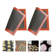 2 Pcs Baking Mat with Measurements Non-deformable Oven-safe