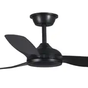 Martec Daytona 52" 3 ABS Blade Smart Wi-Fi DC IP55 Ceiling Fan with Remote Control - Matt Black