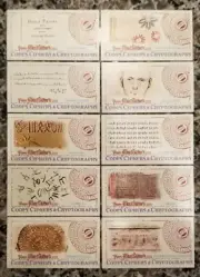 2013 Topps Allen & Ginter Mini Codes Cyphers and Cryptographs Complete Set (10)