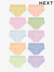 Multi Pastel Hipster Briefs 10 Pack (2-16yrs) (678881) | $35 - $48