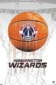 Trends International NBA Washington Wizards - Drip Basketball 21 Wall Poster, 22.375" x 34", Premium Unframed Version