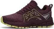 [Sadmon] Men's Trail Running Shoes, Lightweight Hiking Sneakers with Arch Support, Non-Slip Shock Absorbing Outdoor Shoes for Mountain Trekking & Athletic Training