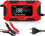 B-Qtech Car Battery Charger 12V/6Amp Smart Car Battery Charger AU Plug,Trickle Charger for Car, Smart Fully-Automatic Battery Maintainer with Temperature Compensation and LCD Display