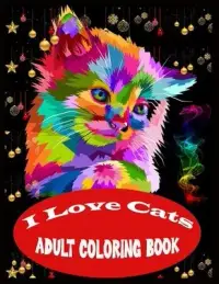 在飛比找博客來優惠-I Love Cats Adult Coloring Boo