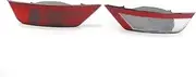 SILILAN 1 Pair Red Rear Bumper Fog Light Fit for Focus MK2 2009-2014 8V4115K273AB 8M5115500AB
