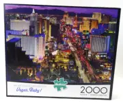 Las Vegas Jigsaw Puzzle Vegas Baby 2,000 Pieces Buffalo Games FACTORY SEALED BOX