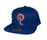 MITCHELL & NESS Sneaker Politics SnapBack Adjustable Hat Cap Blue