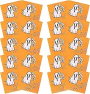 lanliflying Halloween Paper Napkins - Halloween Printed Napkins - Spooky Boo Halloween Napkins, Decorative Paper Hand Towels, Halloween Cocktail Napkins for